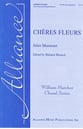 Cheres Fleurs SATB choral sheet music cover